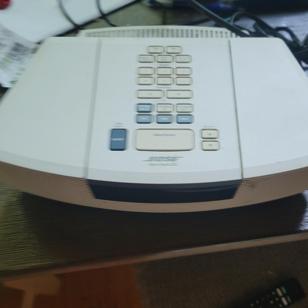 Bose Wave Radio CD Player AWRC-1P Ivory AM FM Alarm Clock Tested and Working
